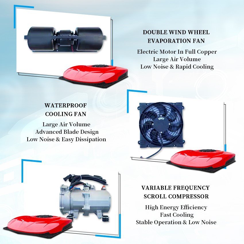 Detail of truck air conditioner Detail of truck air conditioner